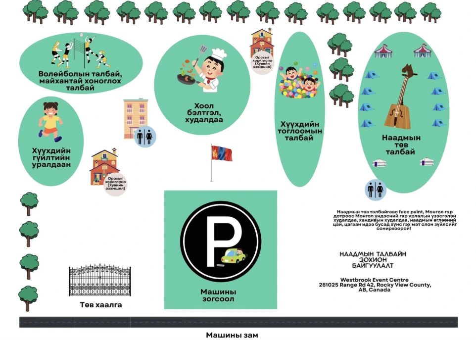 Naadam festival organization chart